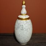 setabianca Seta Whıte Marble Kapaklı Vazo 13 * 34 Cm