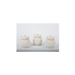 SETABIANCA Setabıanca Kıtchen Kavanoz 3lü Vakumlu 12x12x14 Cm