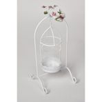 SETABIANCA STCV-033 Ferforje Flower Standli Mumluk Küçük, 13x29cm