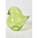 SETABIANCA STCV-229 Vetro Cam Dekor Kuş Biblo Yeşil, 15x17cm