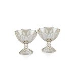 SETABIANCA STCV-263-B Crystal Bronz Mini Ayaklı Köşeli 2'li Kase, 12x12cm