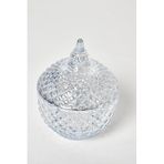 SETABIANCA STCV-267-M Crystal Mavi Şekerlik Ince Kesme Noktali, 9x12cm