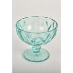 SETABIANCA STCV-292-A Crystal Colors Ayaklı Kase Ekose Desen Aqua, 6'lı