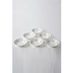 SETABIANCA STRG-80-G Bone China Kase Set Gül Gümüş, 6lı