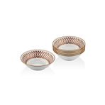 SETABIANCA STRG-81-B Bone China Kase 6 Li Set Helezon Bakır