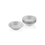 SETABIANCA STRG-81-G Bone China Kase 6 Li Set Helezon Gümüş