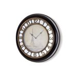 SETABIANCA Time Duvar Saati Ancient On Mirrors Siyah 50 cm
