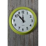 SETABIANCA Time Duvar Saati Metal Neon Sari 33 cm