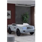Setay 100x190 cm Gri Mobilya Arabalı Pickup Ledli Arabalı Yatak