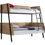 Setay Alba 2li Geniş Ranza, Beyaz Yonga Levha ile Modern Tasarım ve 90x200 cm Boyut