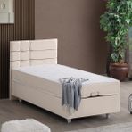 Setay Almada Krem 120x200 cm İkili Set Tek Kişilik Baza Başlık