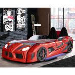 Setay Audi Kapıları Açılabilen Full Ledli Koltuklu Arabalı Yatak, Kırmızı - 90 x 190 cm