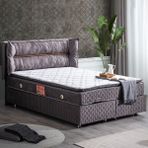 Setay Barselona Antrasit 120x200 cm İkili Set Tek Kişilik Baza Başlık