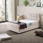 Setay Berlin Krem 90x200 cm İkili Set Tek Kişilik Baza Başlık