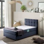 Setay Berlin Lacivert 90x200 cm Tek Kişilik Baza Başlık Comfort Yatak Seti