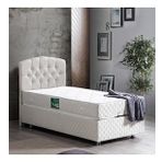 Setay Defne 90x190 cm Krem Tek Kişilik Baza Başlık Comfort Yatak Seti