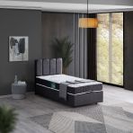 Setay Defne Tek Kişilik Baza Başlık Comfort Yatak Seti, Antrasit