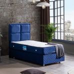 Setay Grand İkili Set Tek Kişilik Baza Başlık - Lacivert - 90 x 200 cm