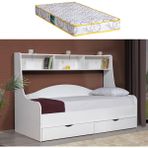 Setay Hera Çekmeceli Karyola + 1 Adet Comfort Yatak - Beyaz - 90 x 200 cm