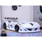 Setay Jaguar Standart Rüzgarlıklı Arabalı Yatak, Beyaz - 90 x 190 cm