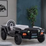 Setay Jeep Süperlux Ledli Arabalı Yatak 90 x 190 cm Siyah - 90 x 190 cm