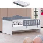 Setay Karyola, Flower Montessori Karyola - Antrasit + 1 Adet Comfort Yatak