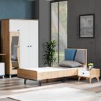 Setay Lotus Genç Odası Takımı - 3 Kapaklı Dolap, Karyola, Komodin
