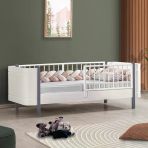 Setay Mdf Karyola, Lidya Montessori Yatak - Gri 90X190 Cm