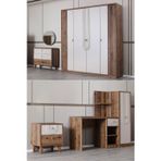 Setay Megan Oda Takımı - 4 Kapaklı Dolap, Çalışma Masası, Şifonyer, Kitaplık, Komodin