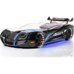 Setay Mercedes Full Ledli Arabalı Yatak, Siyah - 90 x 190 cm