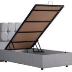 Setay Mobilya 100x200 cm Açık Gri Paris Baza Ve Başlık Seti