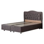 Setay Mobilya 120x200 cm Antrasit Gri Şah New Baza ve Başlık Seti