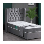 Setay Mobilya 120x200 cm Gri Riga Baza Başlık ve Comfort Yatak Seti