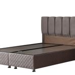 Setay Mobilya 120x200 cm Gri Tetra Baza ve Başlık Seti