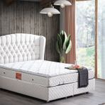 Setay Mobilya 120x200 cm Krem Nice Baza Başlık ve Yatak Seti
