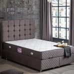 Setay Mobilya 140x190 cm Antrasit Duke Baza Başlık ve Yatak Seti