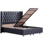 Setay Mobilya 140x190 cm Antrasit Gri Napoli Baza ve Başlık Seti