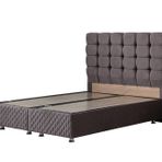 Setay Mobilya 140x190 cm Duke Antrasit Gri Baza ve Başlık Seti