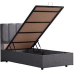 Setay Mobilya 140x190 cm Gabba Gri Baza ve Başlık Seti