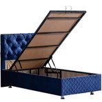 Setay Mobilya 140x190 cm Lacivert Vita New Baza ve Başlık Seti