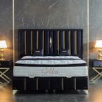 Setay Mobilya 140X200 Golden Baza Başlık Ve Yatak Seti