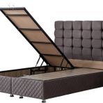 Setay Mobilya 160x200 cm Duke New Antrasit Gri Baza ve Başlık Seti