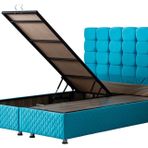 Setay Mobilya 160x200 cm Duke New Turkuaz Baza ve Başlık Seti
