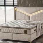 Setay Mobilya 160x200 cm Luxury Baza Başlık ve Yatak Seti