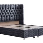 Setay Mobilya 180x200 cm Antrasit Gri Napoli Baza ve Başlık Seti