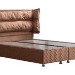 Setay Mobilya 180x200 cm Barselona Açık Kahverengi Baza ve Başlık Seti