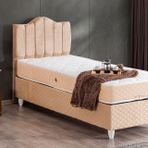 Setay Mobilya 90x190 cm Bej Trend Baza Başlık ve Letto Yatak Seti