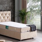 Setay Mobilya 90x190 cm Bej Vita Baza Başlık ve Comfort Yatak Seti