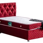 Setay Mobilya 90x190 cm Bordo Vita New Baza Başlık ve Comfort Yatak Seti