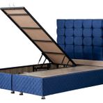 Setay Mobilya 90x190 cm Duke New Lacivert Baza ve Başlık Seti